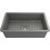 Bocchi 1362-411 Grey Matt Υποκαθήμενος Νεροχύτης Πορσελάνης Ματ 81x48cm