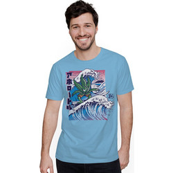 WEED LEAF SURF (Κοντομάνικο Ανδρικό / Unisex) - Sky blue