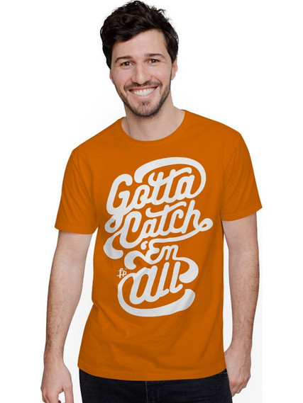 Gotta Catch 'Em All (Κοντομάνικο Ανδρικό / Unisex) - Orange