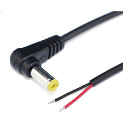 90 Degree DC Power Cable 5.5x2.1mm 50cm