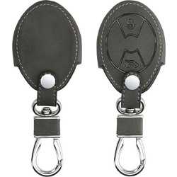 KW PU Leather Θήκη Κλειδιού Mini - 3 Κουμπιά - Dark Grey (57028.19)