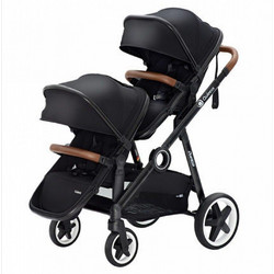Twin Καρότσι για Δίδυμα Black K-260