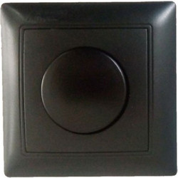 Dimmer - ροοστάτης FAN 500W μαύρο ματ, για όλα τα φορτία, φωτισμό & εξαερισμό - 10.003.11.10.04