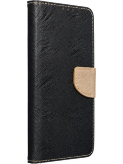 Fancy Book case for IPHONE 14 PRO black / gold