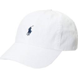 Polo Ralph Lauren Ανδρικό Καπέλο Jockey Υφασμάτινο Λευκό 710548524011