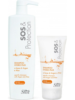 Σαμπουάν Sos + Protection - Hybrid plus SHOT (150ml + 1000ml)