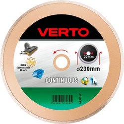 Διαμαντόδισκος δομικών υλικών CONTINUOUS 230mm VERTO 61H3T9 070845