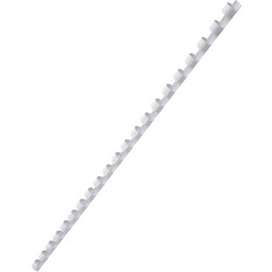OPUS ΣΠΙΡΑΛ ΒΙΒΛΙΟΔΕΣΙΑΣ ΠΛΑΣΤΙΚΟ 8mm ΛΕΥΚΟ (Το προιόν πωλείται σε μεμονωμένα τεμάχια του ενός)