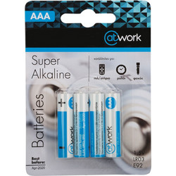 Work Super Alkaline AAA 4τμχ