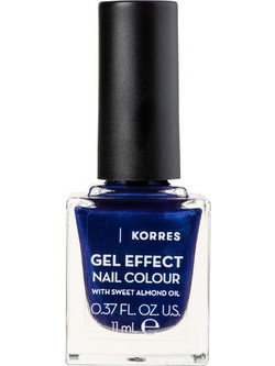 Korres Gel Effect 87 Infinity Blue Βερνίκι Νυχιών Μακράς Διαρκείας 11ml