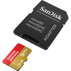 Sandisk Extreme microSDXC 256GB Class 10 U3 V30 UHS-I A2 + Adapter