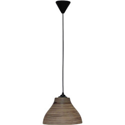 Heronia Lighting Κρεμαστό Φωτιστικό Οροφής Μονόφωτο E27 Μπεζ GL-1030/25 02-0379