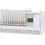 Lorelli MiniMax Πολυμορφική Κούνια για Στρώμα 60x120cm White Light Oak 10150500036A