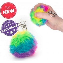 Μπρελόκ Squish Ball Furry Keychain