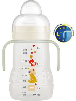 Mam Trainer Night Animals White 220ml