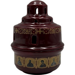 Καντήλι Kιβωτός Κεραμικό 11,50x15,50cm Μπορντό