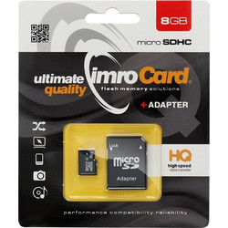 Imro microSDHC 8GB Class 4 + Adapter