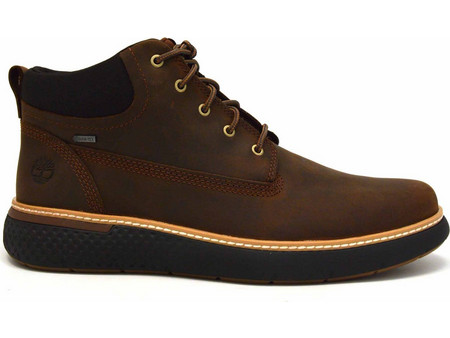 Timberland Cross Mark Gore-Tex Chukka Ανδρικά Μποτάκια Δερμάτινα Καφέ Αδιάβροχα TB0A1TQL931