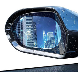 Techsuit - Rainproof Film (2 pack) - for Car Rear-View Mirror, 95x135mm - Transparent