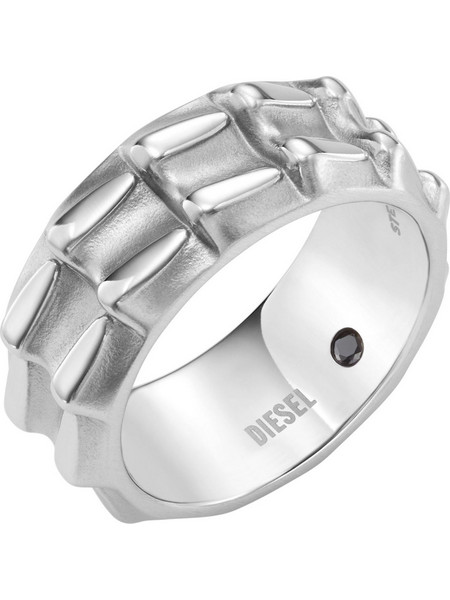 Diesel Ανδρικό Δαχτυλίδι από Ατσάλι Ασημί DX1394040