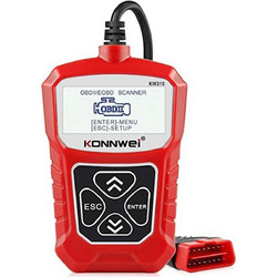Konnwei KW309 Διαγνωστικό Αυτοκινήτου Ψηφιακό OBD 2/EOBD με Καλώδιο Κόκκινο 37248010 - Konnwei