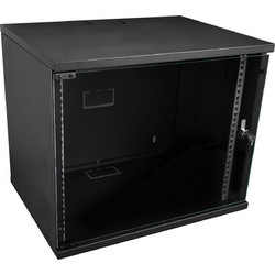 S-Link Επίτοιχη καμπίνα soho 9U με βάθος 400 mm ''Flat Pack'' RAL9005 36093