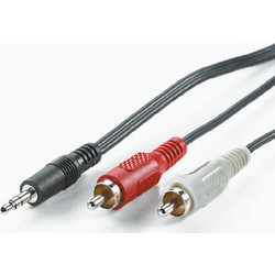VALUE 3.5mm AUDIO CABLE ΣΕ 2X RCA M 1.5m 11.99.4341