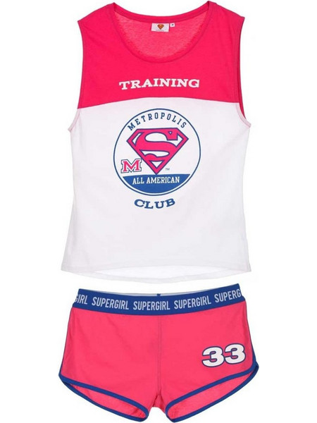 Γυναικείo Homewear Supergirl, Χρώμα Λευκό
