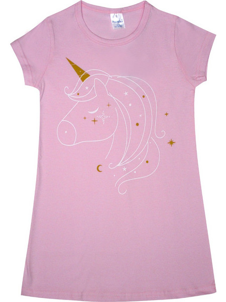 Pretty Baby Unicorn Παιδικό Νυχτικό Βαμβακερό Καλοκαιρινό Ροζ 63145