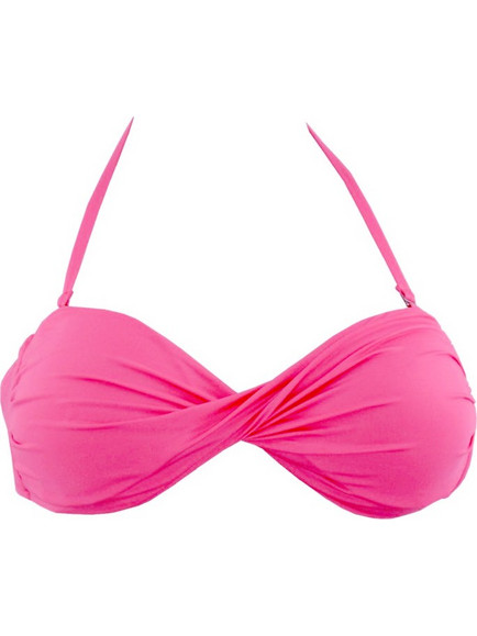 Rock Club Bikini Top Strapless Φούξια BP-1097