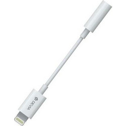 Devia Αντάπτορας EC090 Lightning Αρσενικό σε 3.5mm Θηλυκό για Μουσική Smart 0.15m Λευκό