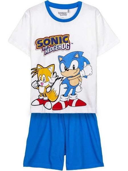Πυτζάμες παιδικές Short Pyjamas Sonic Λευκό/Σιελ - 2900001339