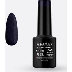 Elixir Semigel 565 Metallic Japanese Violet Ημιμόνιμο Βερνίκι Νυχιών 5ml