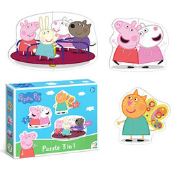 Παιδικό Puzzle Dodo Peppa & Friends 3 in 1 2 + 3 + 4 Κομμάτια