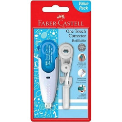 Διορθωτική Ταινία Faber-Castell One Touch 5mm x 6m Γαλάζιο 169204