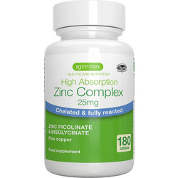 Igennus Zinc Complex 25mg 180 Κάψουλες
