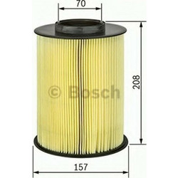 Bosch Φίλτρο Αέρα Αυτοκινήτου για Ford C-Max / Focus / Grand C-Max / Tourneo / Transit - Mazda 5 - Volvo C30 / S40Κωδικός: F0264