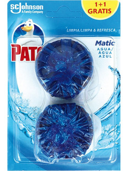 PATO PATO WC MATIC deodorizing blue water 2 x 50 gr