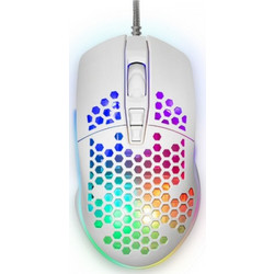 Yenkee YMS 3030 Shotgun Ενσύρματο Gaming Ποντίκι RGB 6400 DPI White