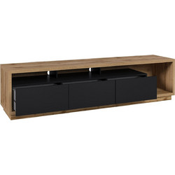 PoliHome Έπιπλο Τηλεόρασης Ξύλινο Καφέ Μ200xΠ45xΥ50cm Feyd 162607909