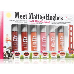 theBalm Meet Matt(e) Hughes Mini Kit San Francisco Σετ με υγρό ματ κραγιόν για μακρόχρονη επίδραση 6 τμχ