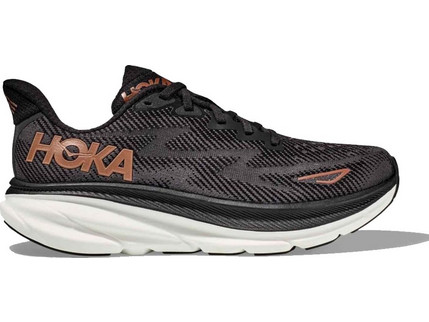 Hoka Glide Clifton 9 Γυναικεία Αθλητικά Παπούτσια για Τρέξιμο Μαύρα 1127896-BRGL