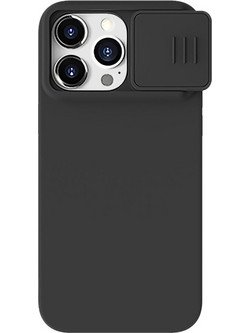 Nillkin Camshield Silky Silicone Back Cover Black (iPhone 15 Pro)
