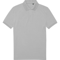 B&C Collection Ανδρική Μπλούζα Polo Κοντομάνικη Γκρι PU428
