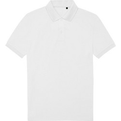 B&C Collection Ανδρική Μπλούζα Polo Κοντομάνικη Λευκή PU428