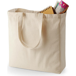 Τσάντα shopping Canvas Classic Quadra QD23 Natural