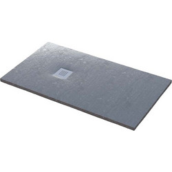 Sanitec A403 Ντουζιέρα Flat Stone Karisto Ανάγλυφη (Πέτρινη Υφή) 180x90x45cm - 26 Cement
