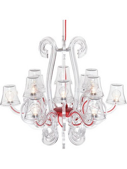 Fatboy Rockcoco - Πολυέλαιος Led Από Πολυανθρακικό 78x78x67 I Transparent - Dimmable