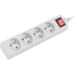 Lanberg Power strip 15m white 4xPL