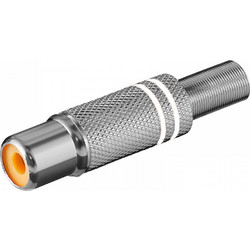RCA Female Metallic Τελικό Βύσμα Καλωδίου Μεταλλικό Θηλυκό 52001W